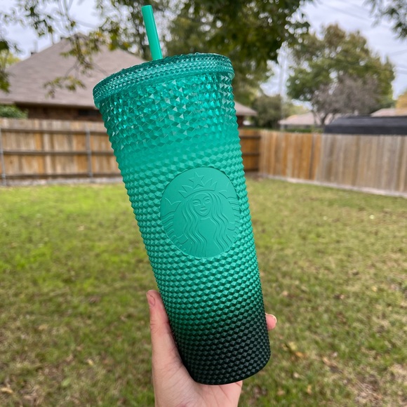 Starbucks Accessories - Starbucks mint blue teal green waxberry gradient venti bling Studded Tumbler